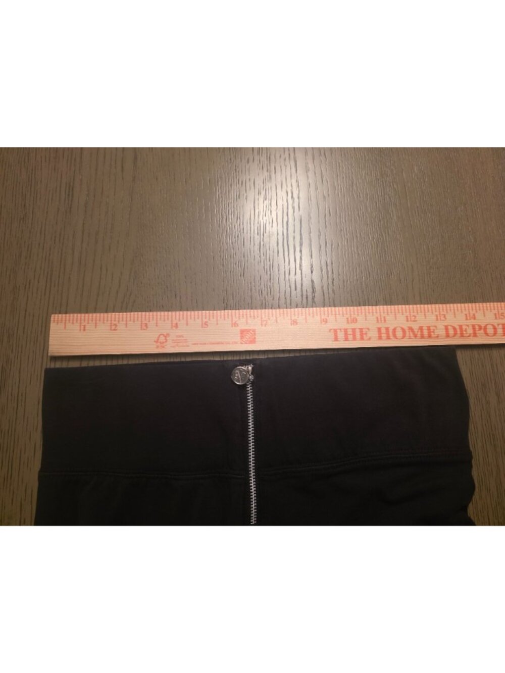 NIKE Air Ladies Graphic Black Zip Front Leggings M Large Spell Out - CJ9968-010 - Picture 11 of 11